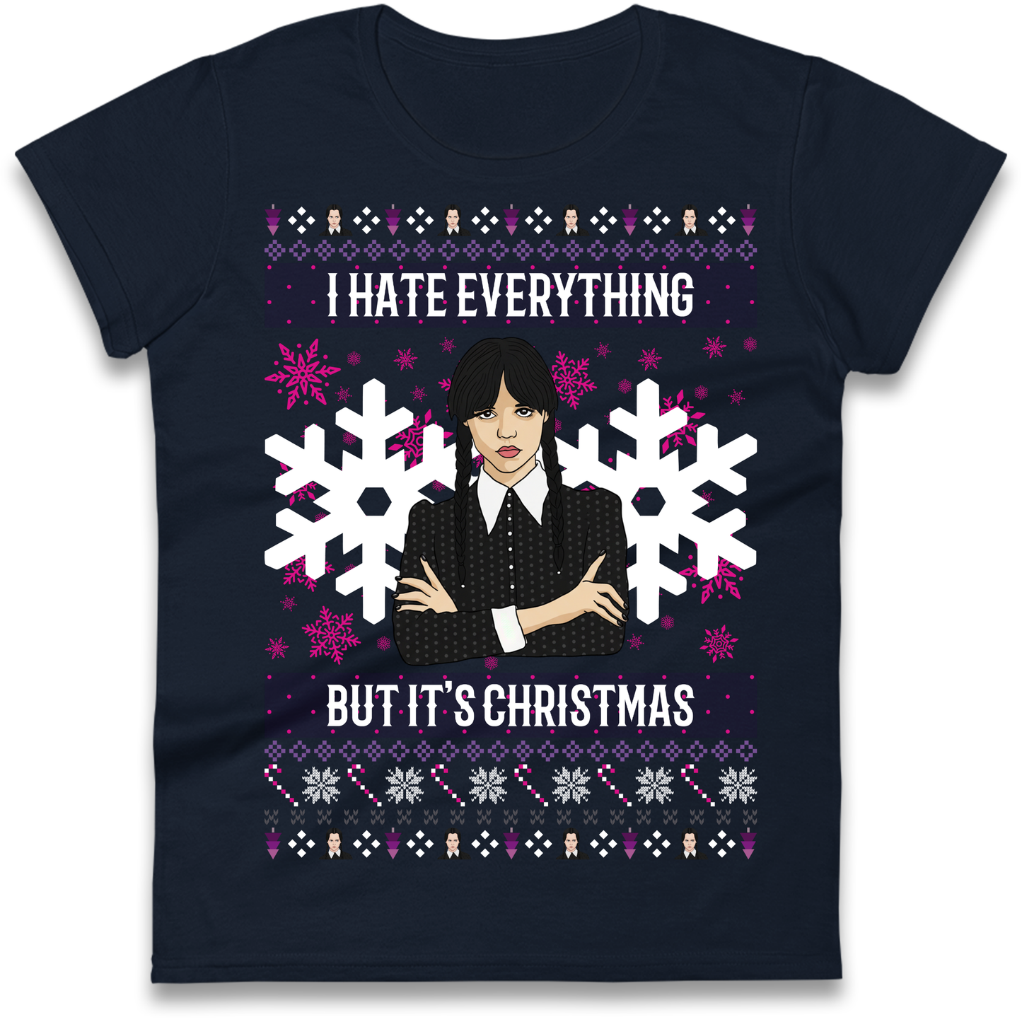 Wednesday addams Christmas Ladies Shirt
