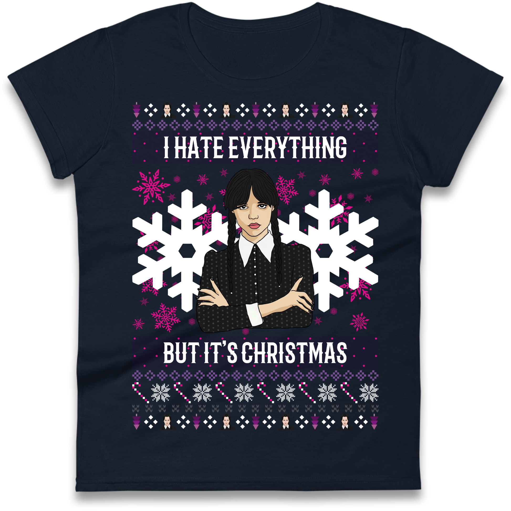 Wednesday addams Christmas Ladies Shirt