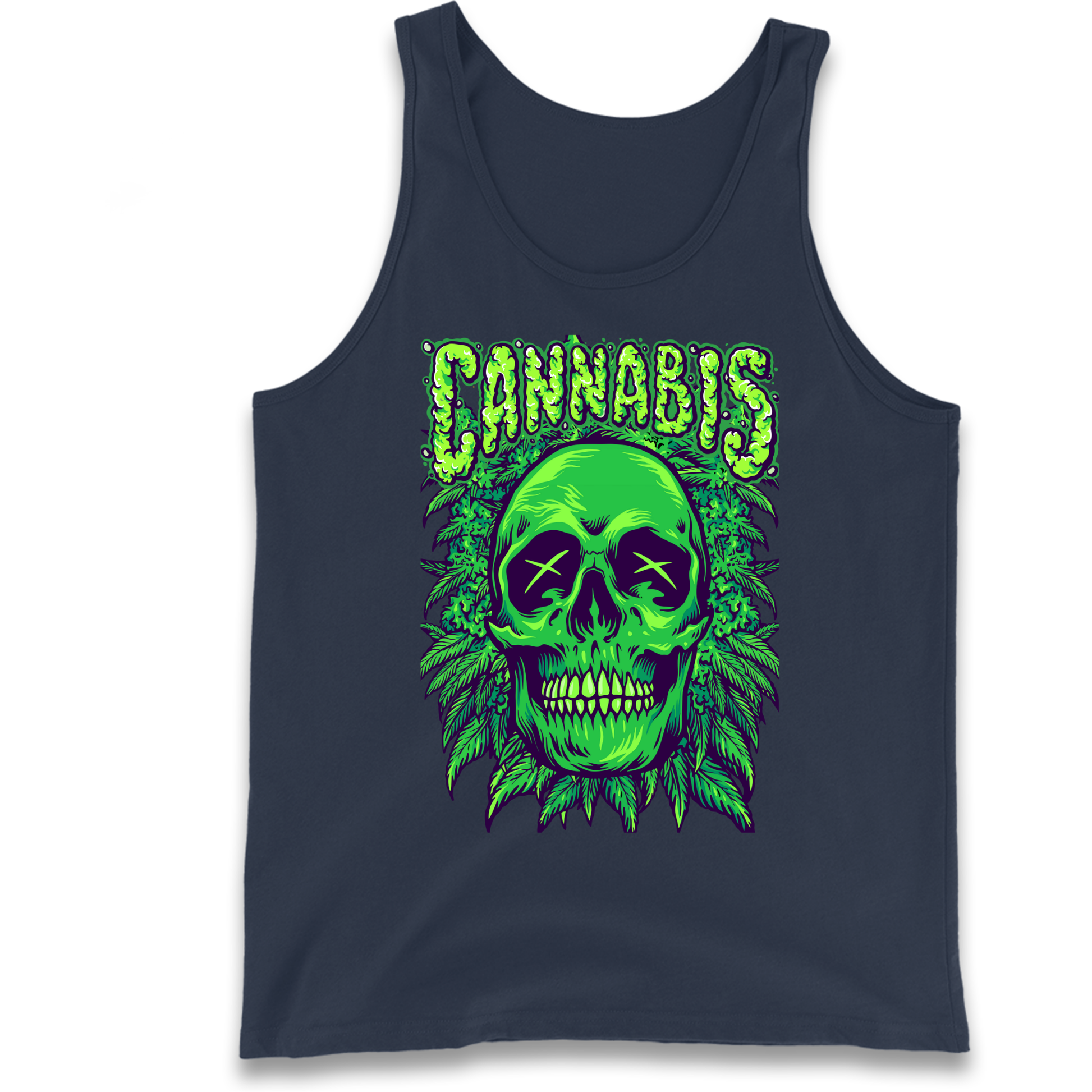 Cannabis Skull Tank Top