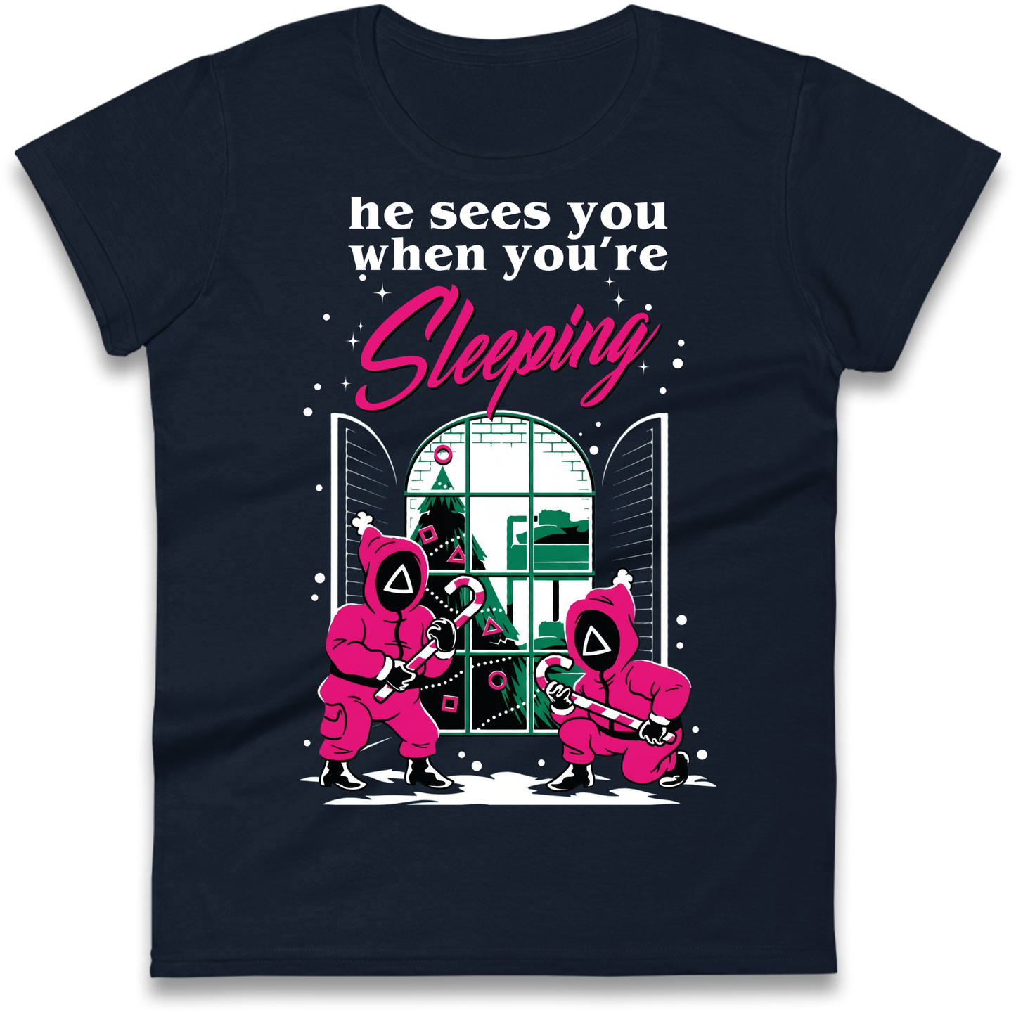 Squid Games Xmas Ladies Shirt
