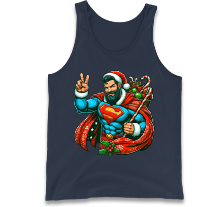 Superman Santa Tank Top