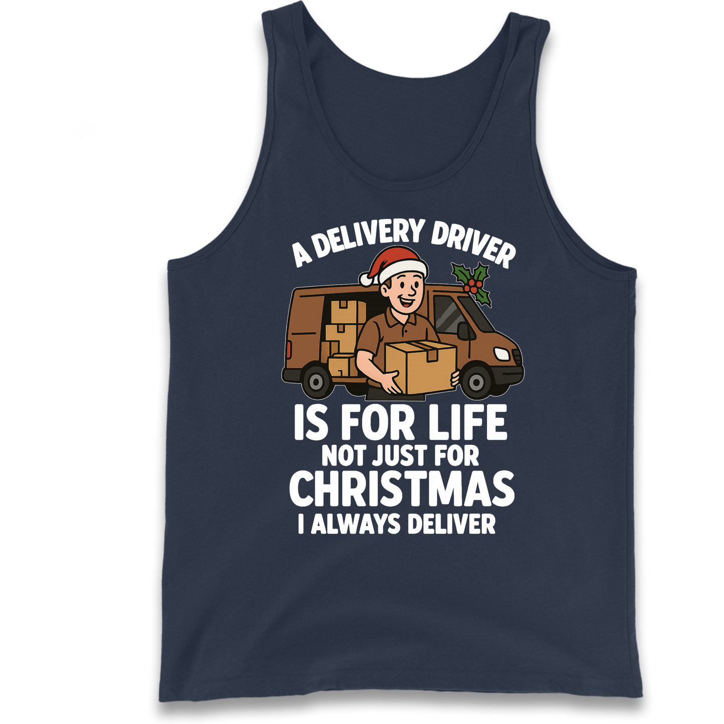 Delivery Driver Christmas Tank Top