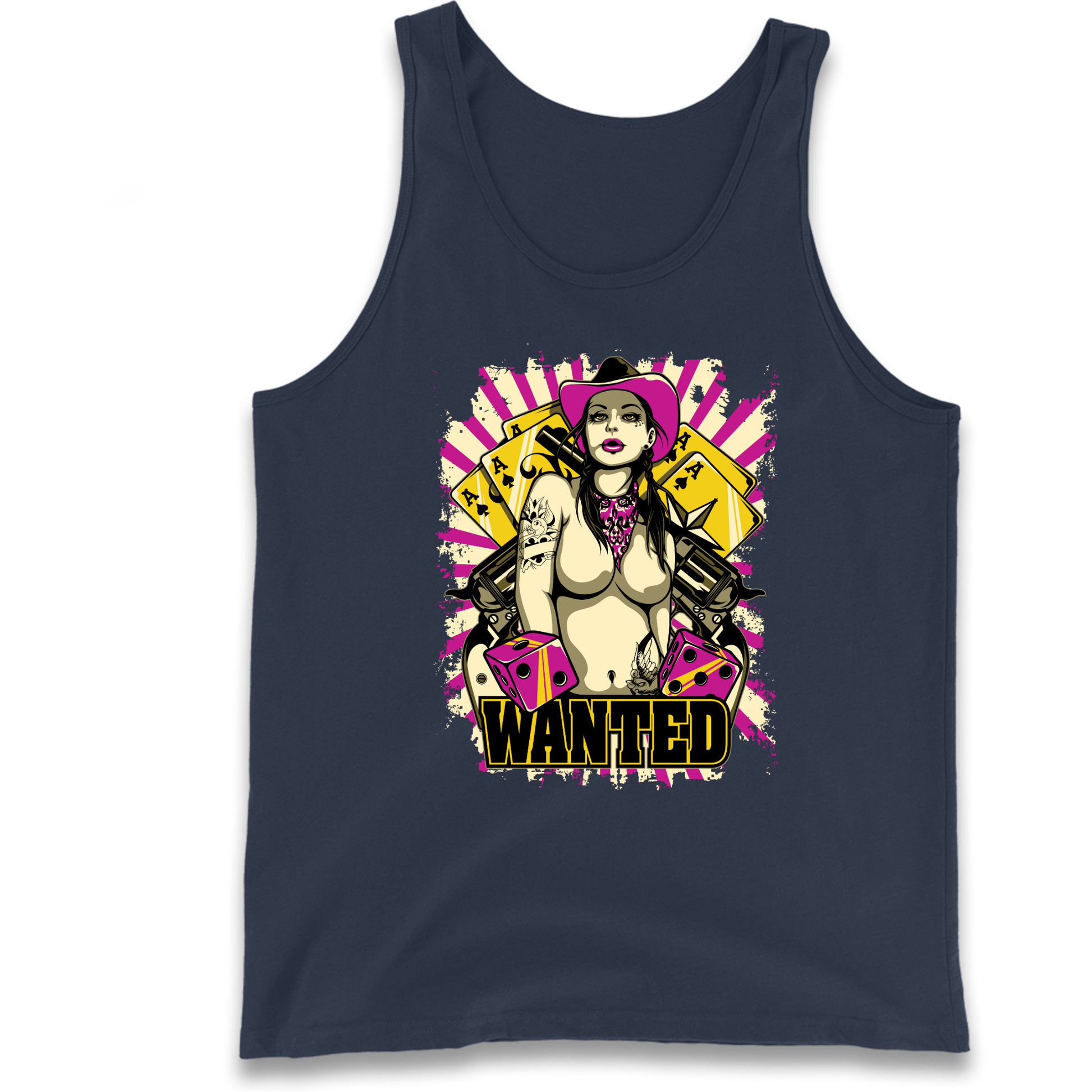Wanted Ace Of Spades Tank Top