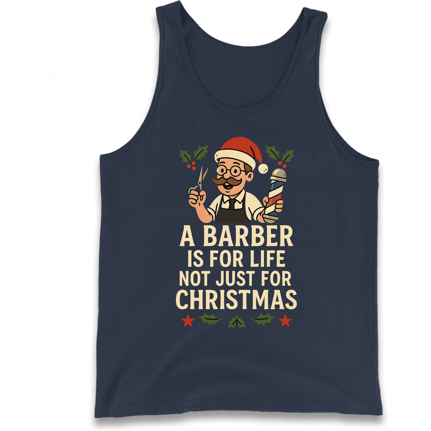 Barber Christmas Tank Top