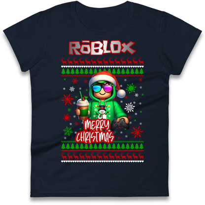 Roblox Merry Christmas Ladies Shirt