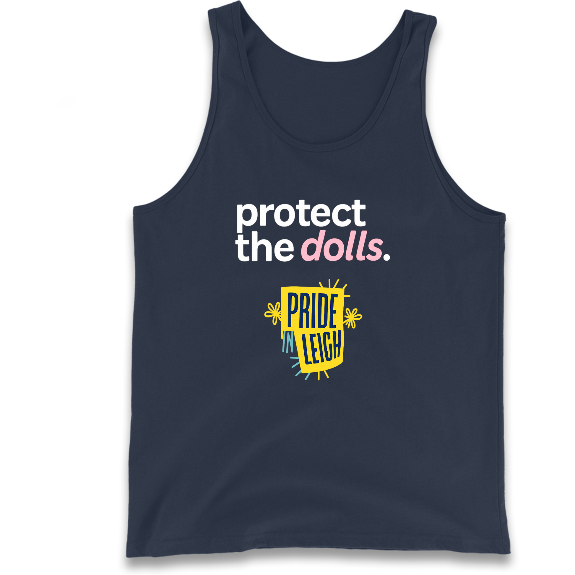 Protect The Dolls Slogan Tank Top