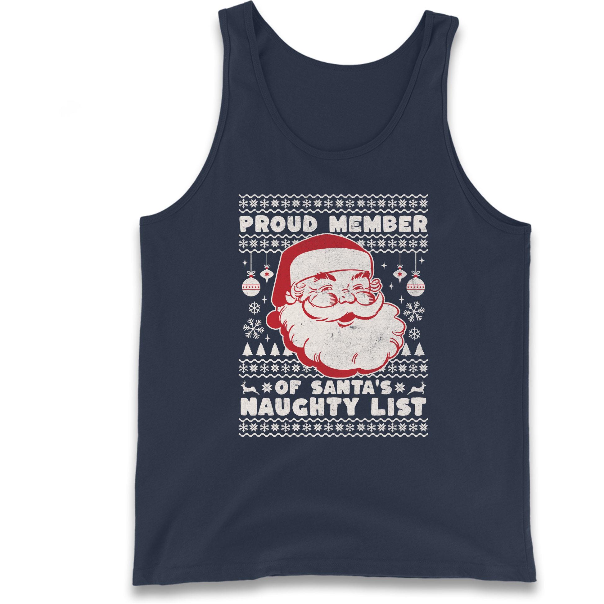 Proud Member Of Santas Naughty List Christmas Tank Top