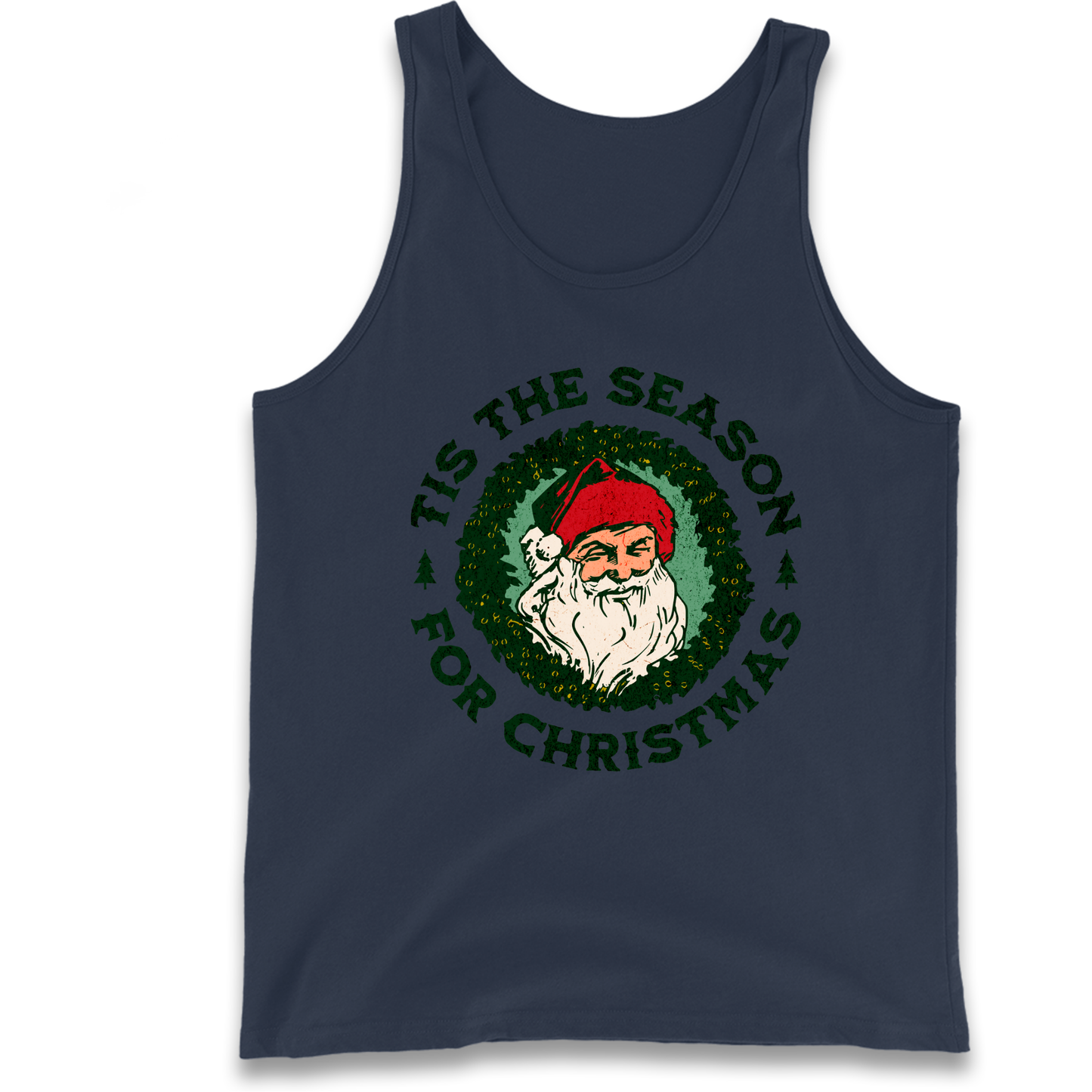 Tis The Season Santa Claus Christmas Tank Top