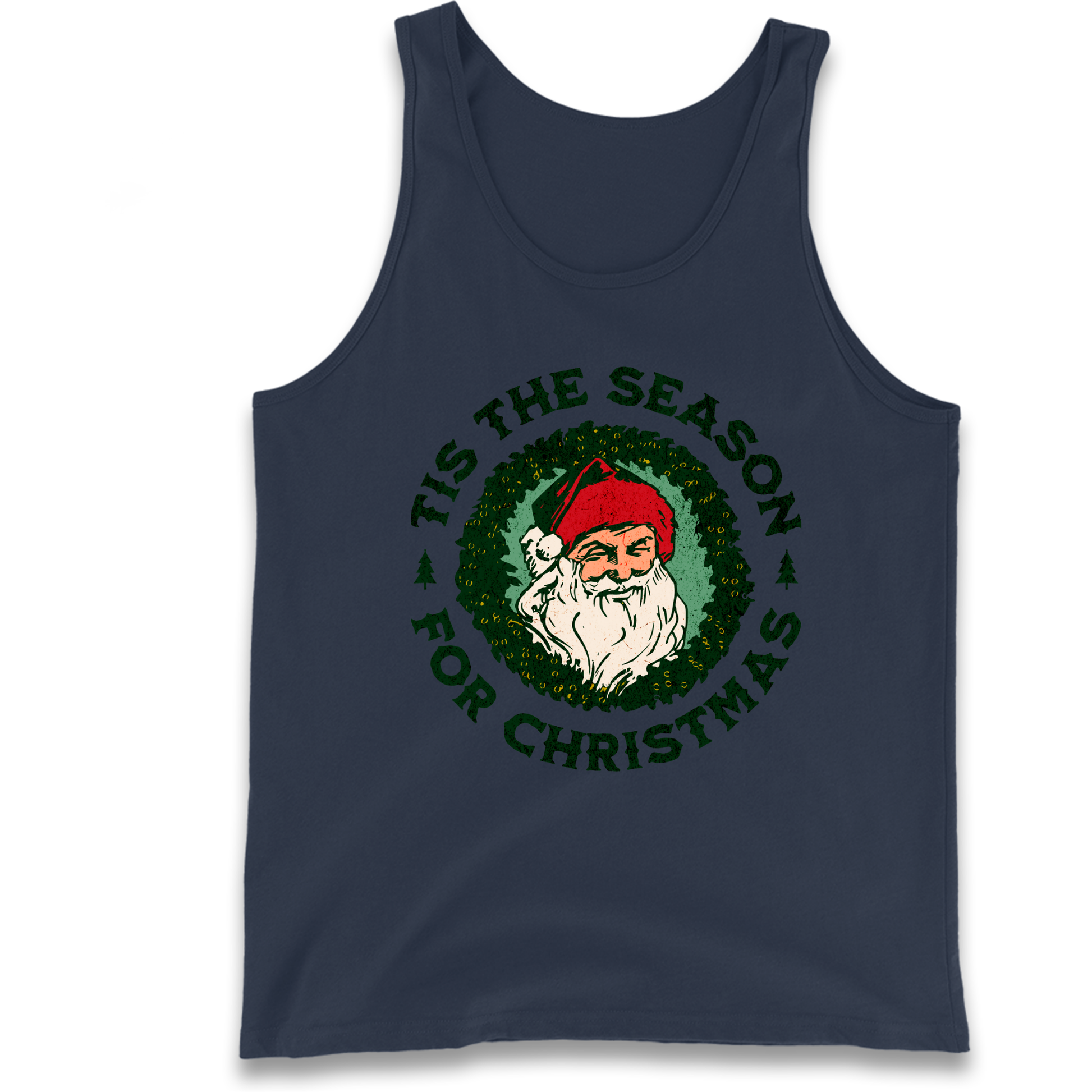 Tis The Season Santa Claus Christmas Tank Top