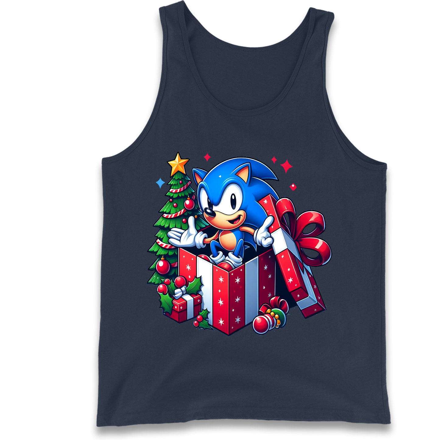 Sonic The Hedgehog Christmas Tank Top