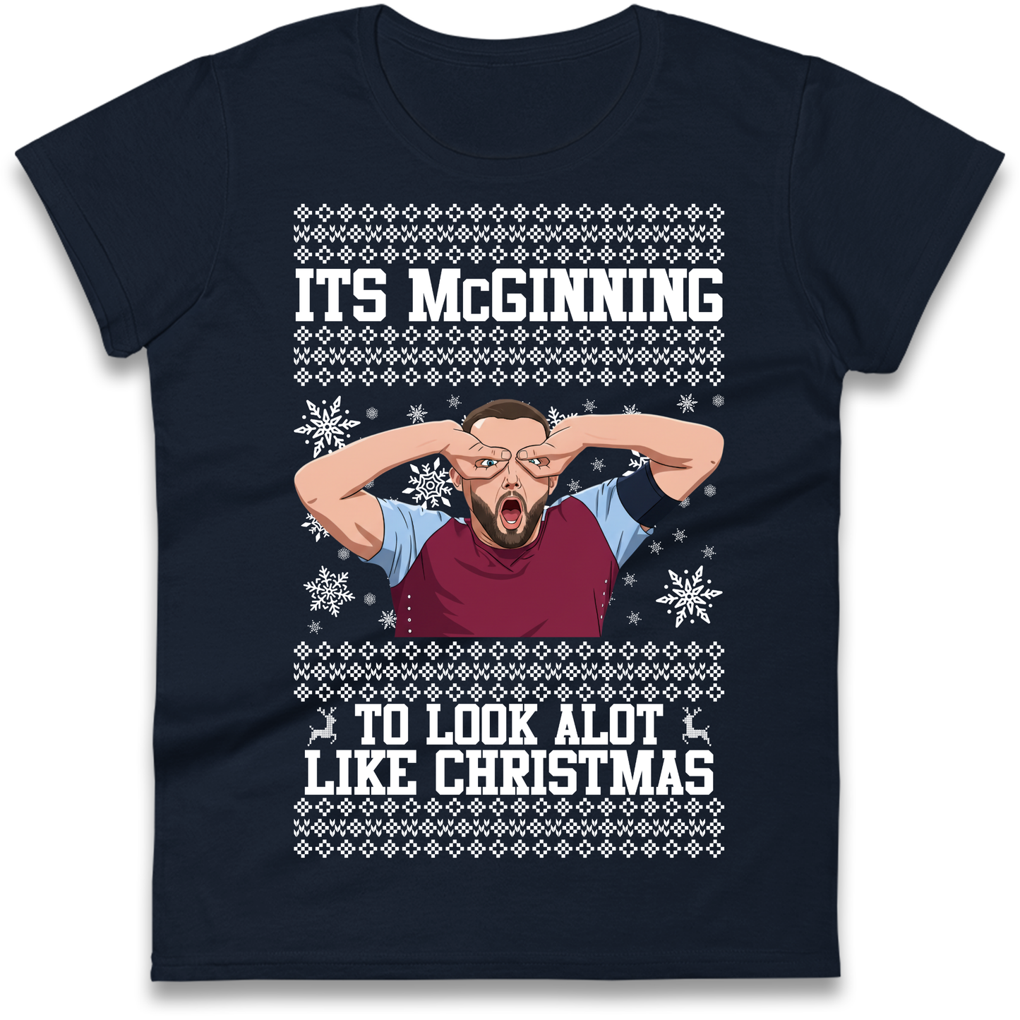 John McGinn Christmas Ladies Shirt