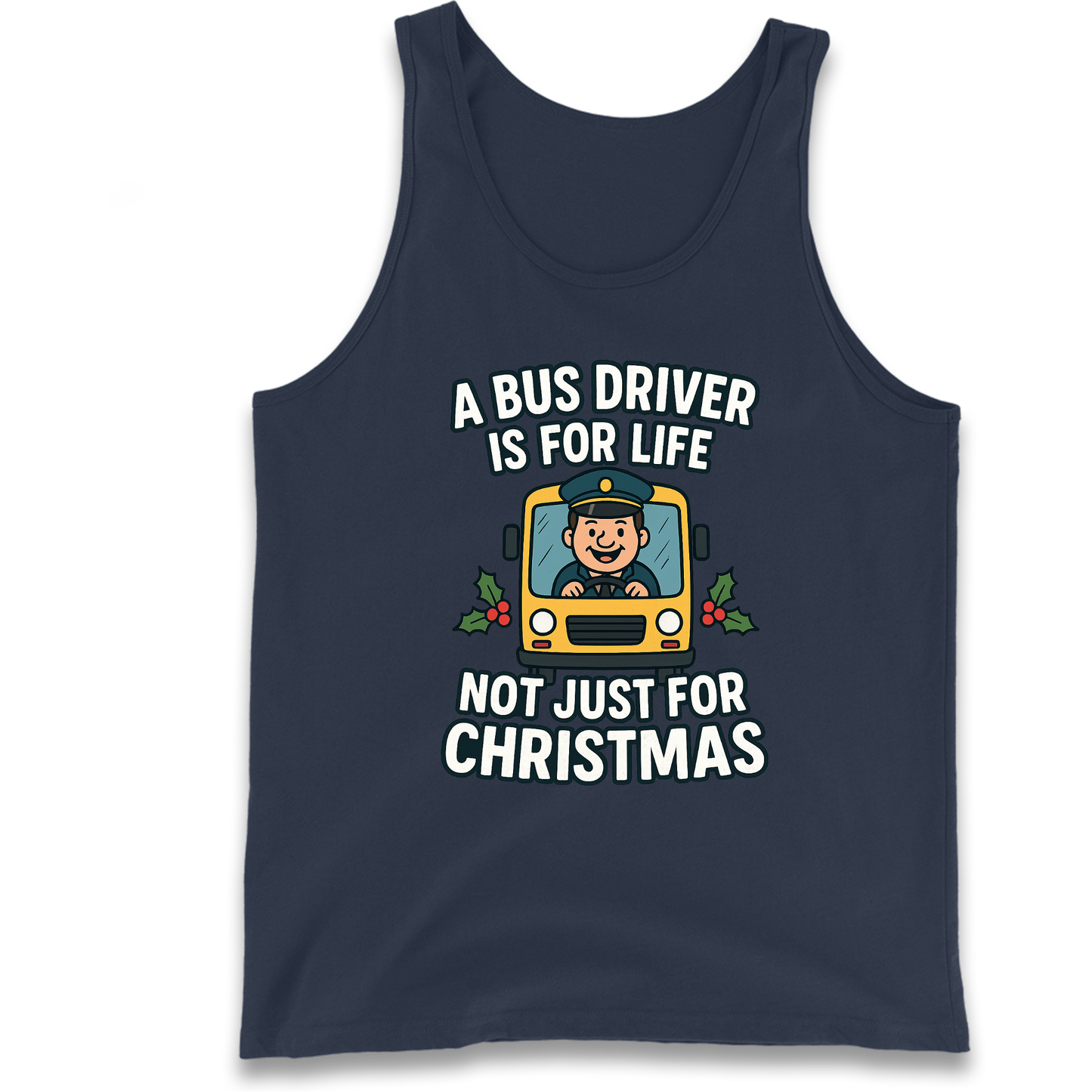 Bus Driver Christmas Tank Top