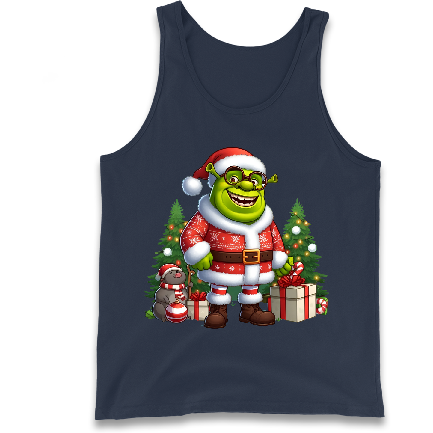 Shrek Santa Claus Presents Tank Top