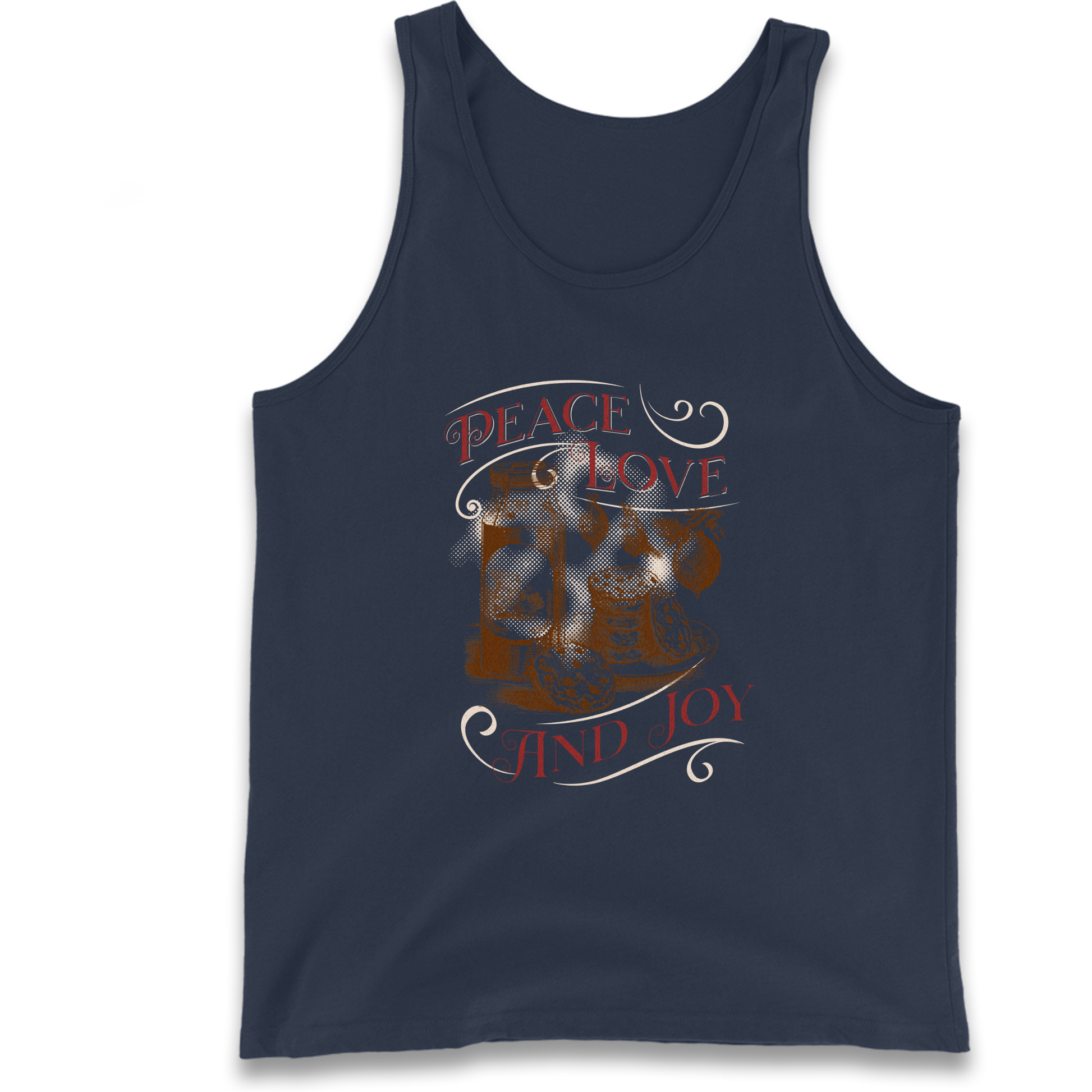 Peace Love And Joy Christmas Tank Top