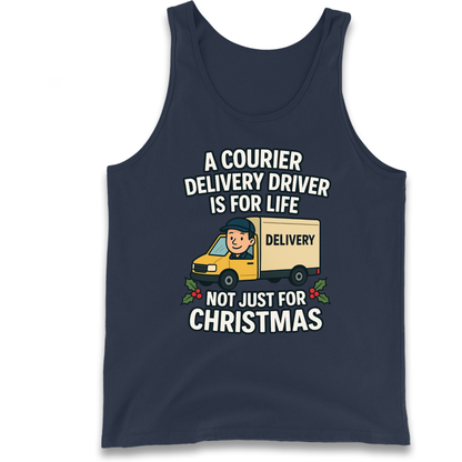 Courier Delivery Driver Christmas Tank Top