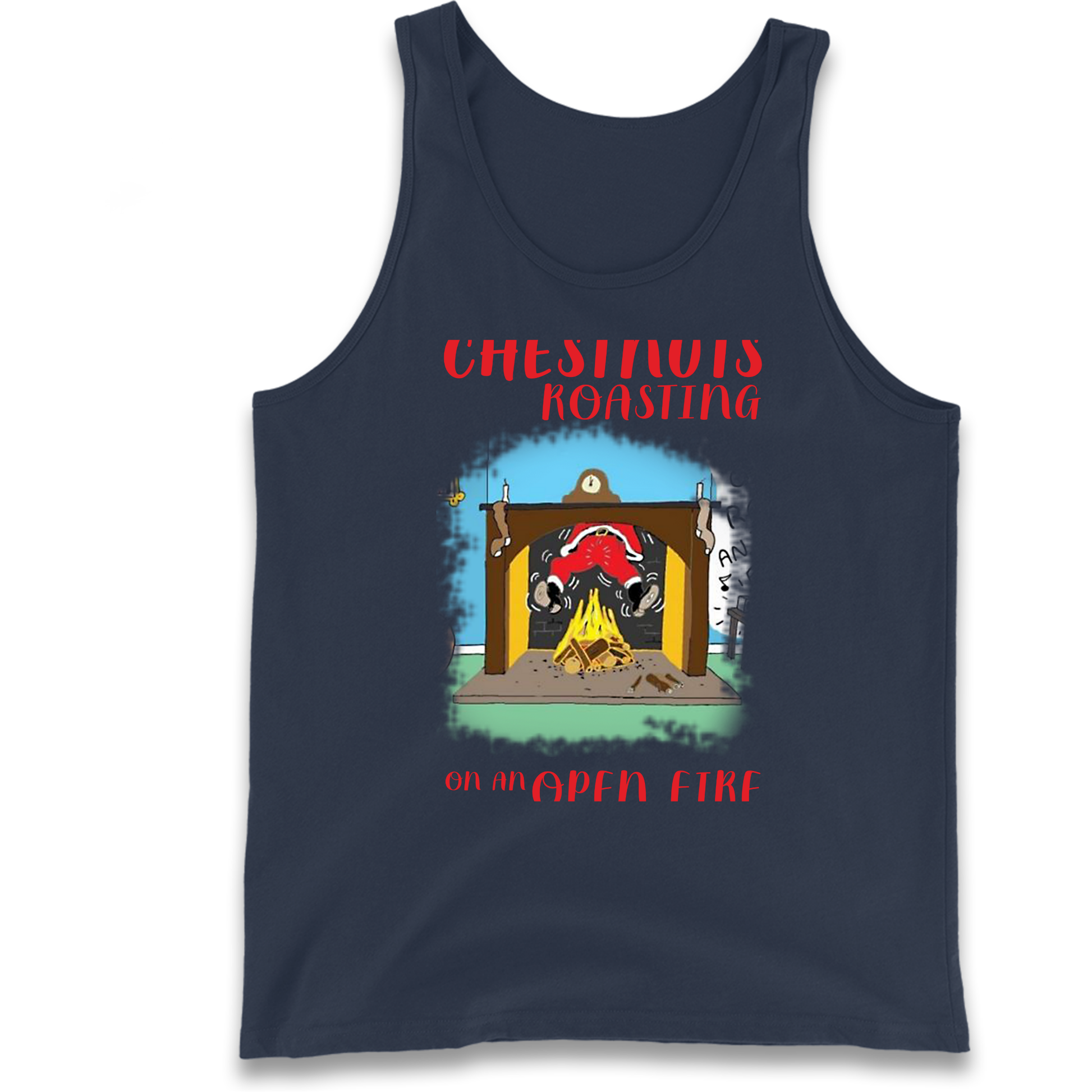 Chestnuts Roasting On An Open Fire Christmas Tank Top