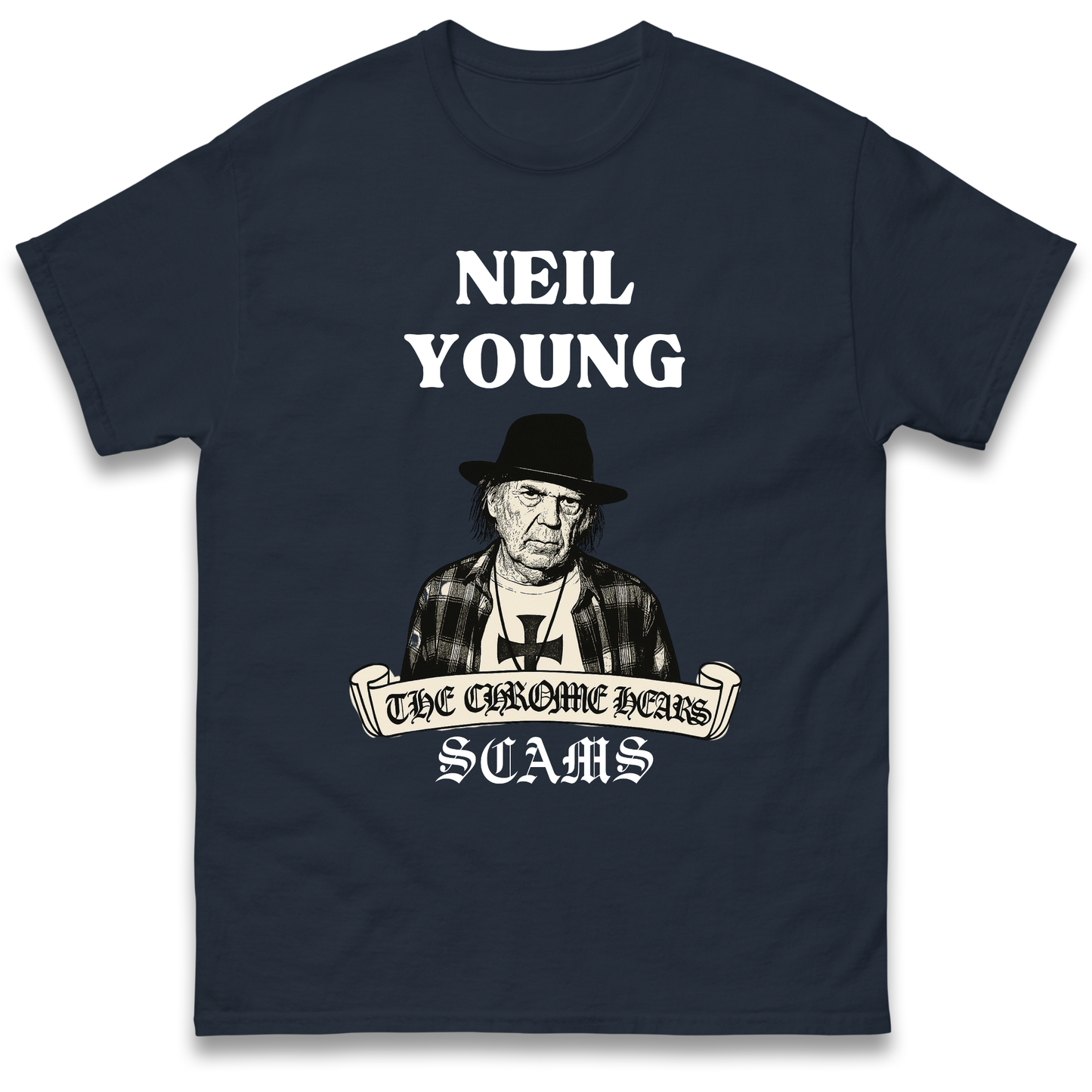 Neil Young and the Chrome Hearts T Shirt 