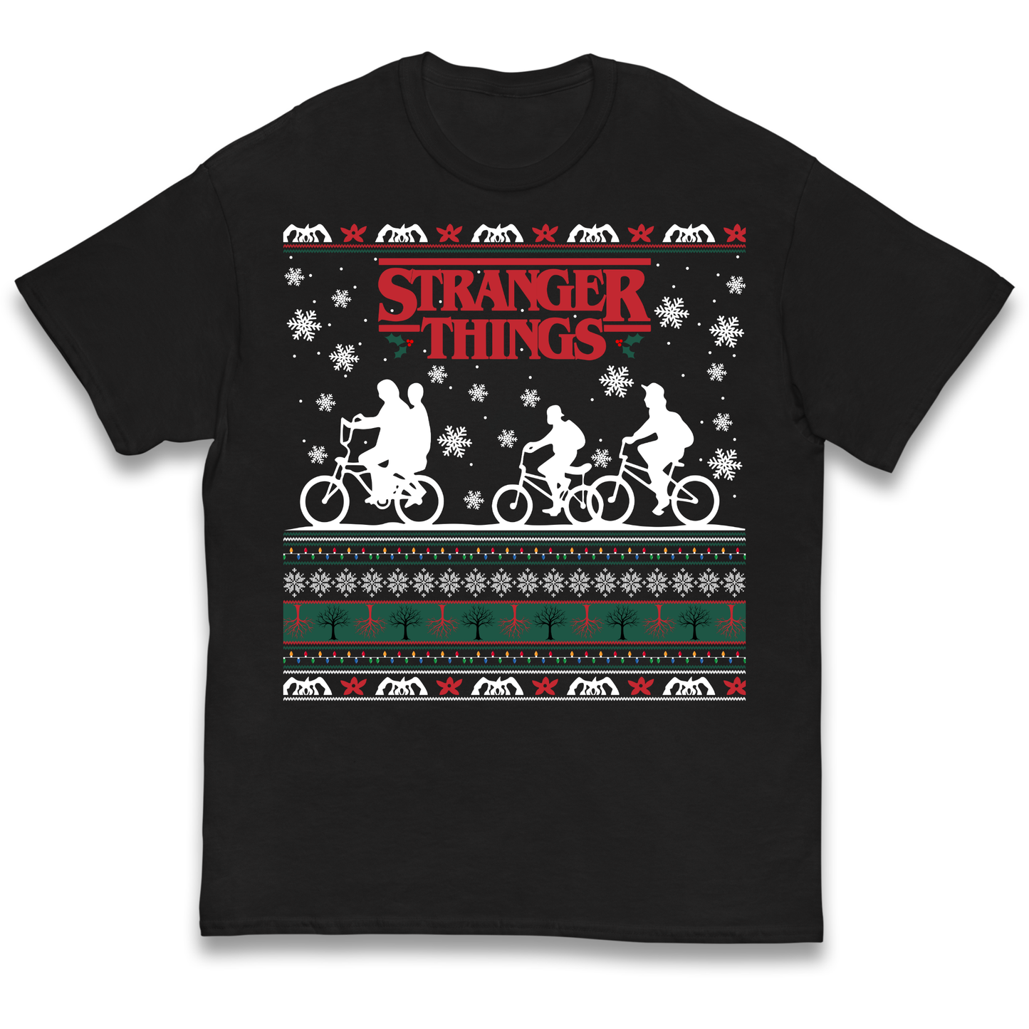 Stranger Things Christmas kids t shirt