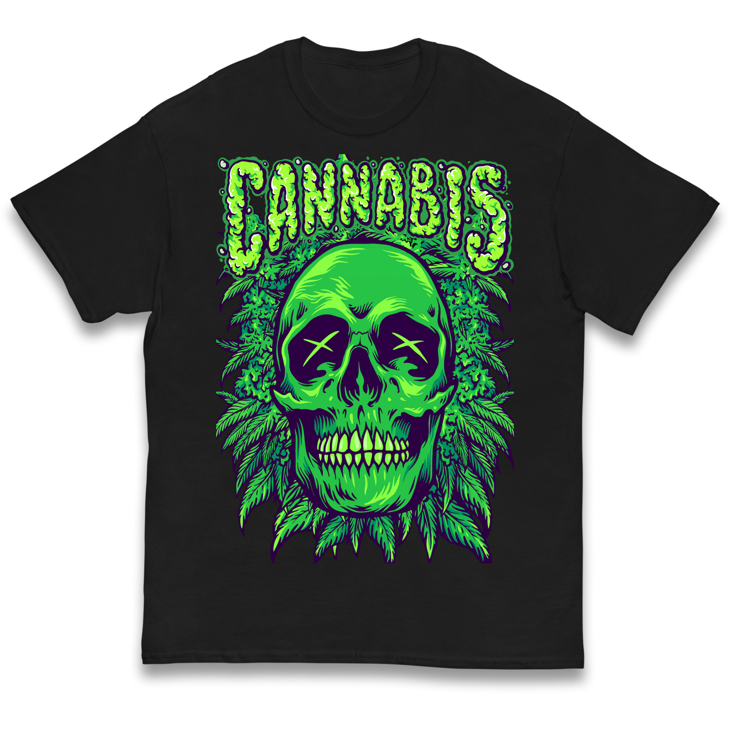 Cannabis Skull kids t shirt