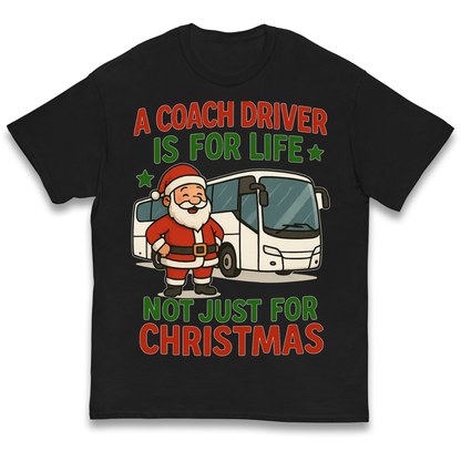 Coach Driver Christmas Kids T Shirt
