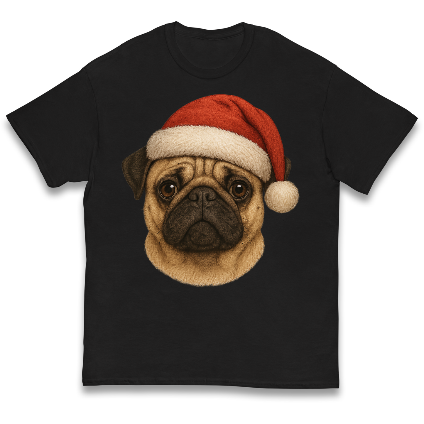Pug Face Christmas kids t shirt