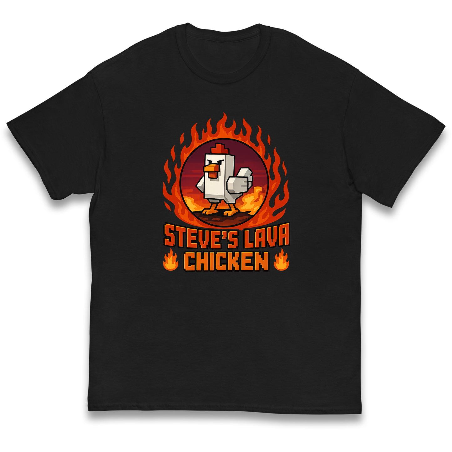 Steve Lava Chicken Kids T Shirt