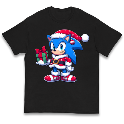 Sonic The Hedgehog Santa kids t shirt