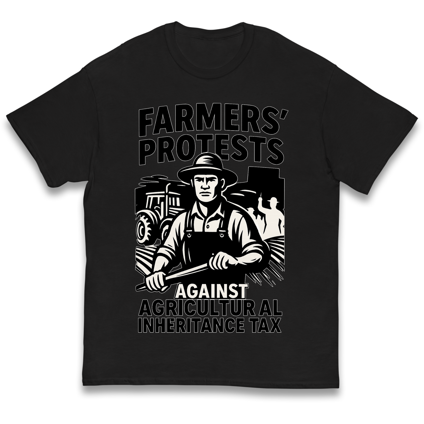 Farmers’ Protests Against Agricultural Inheritance Tax kids t shirt