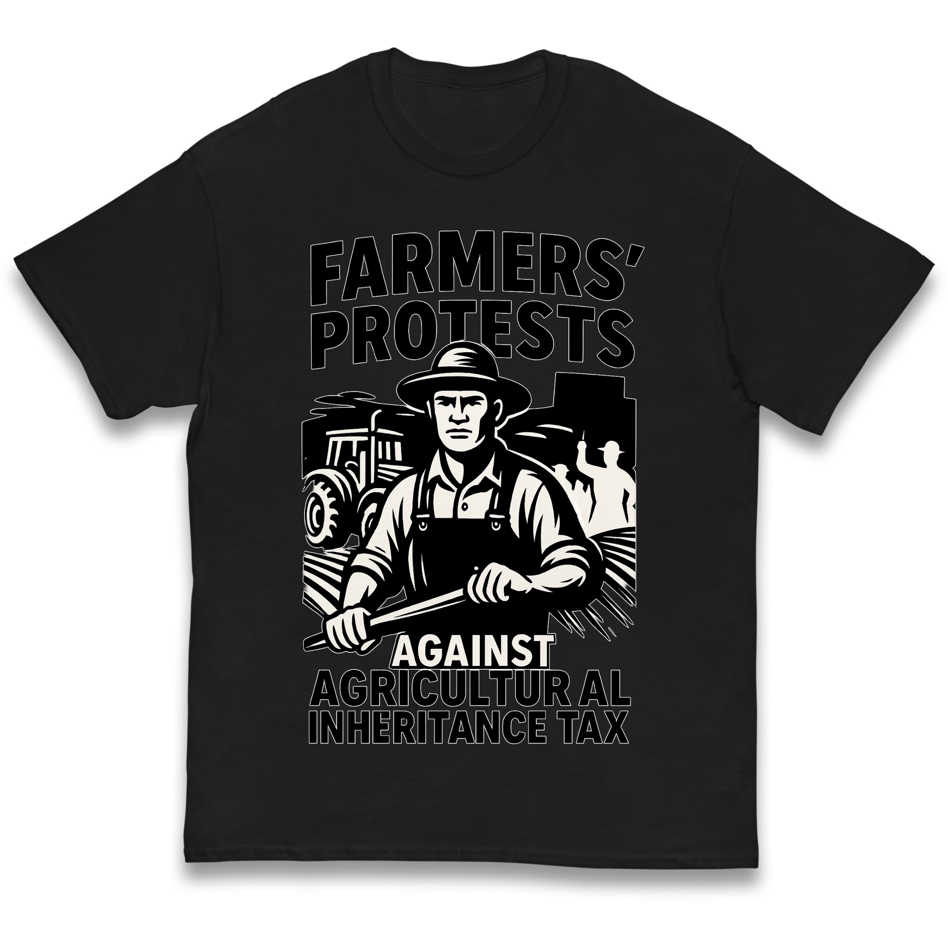 Farmers’ Protests Against Agricultural Inheritance Tax kids t shirt