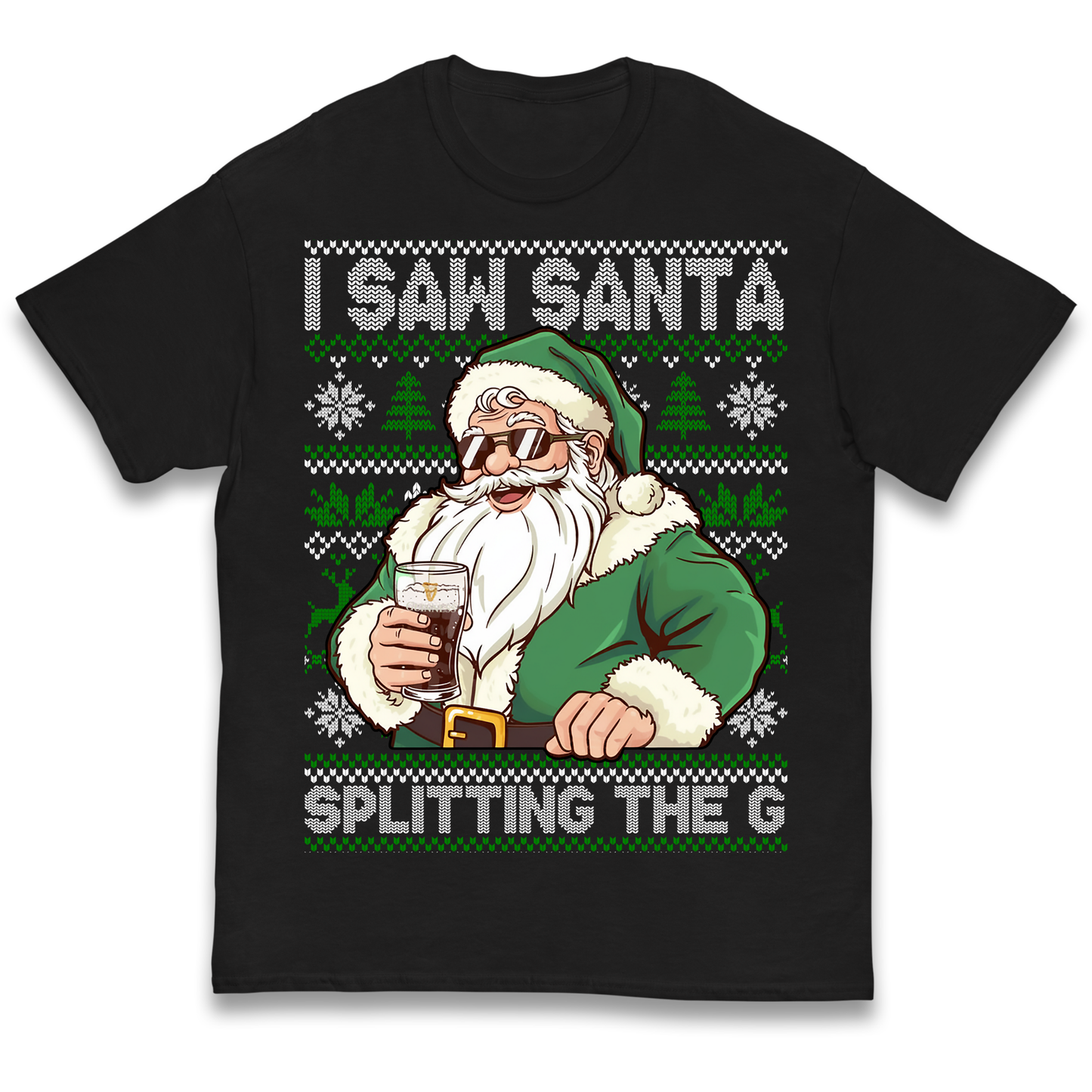 Santa Splitting The G Kids T Shirt