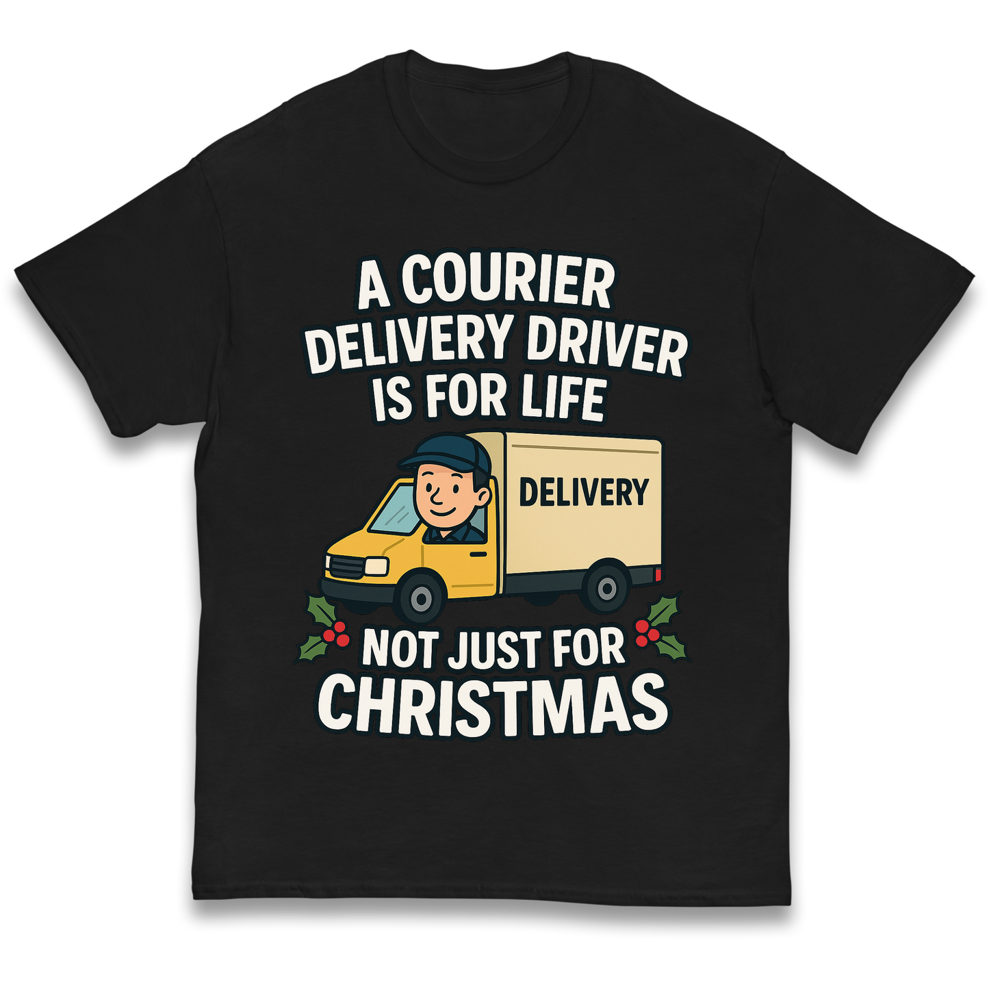 Courier Delivery Driver Christmas Kids T Shirt