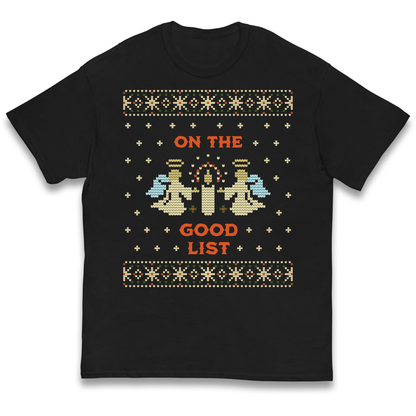 On The Good List Christmas kids t shirt