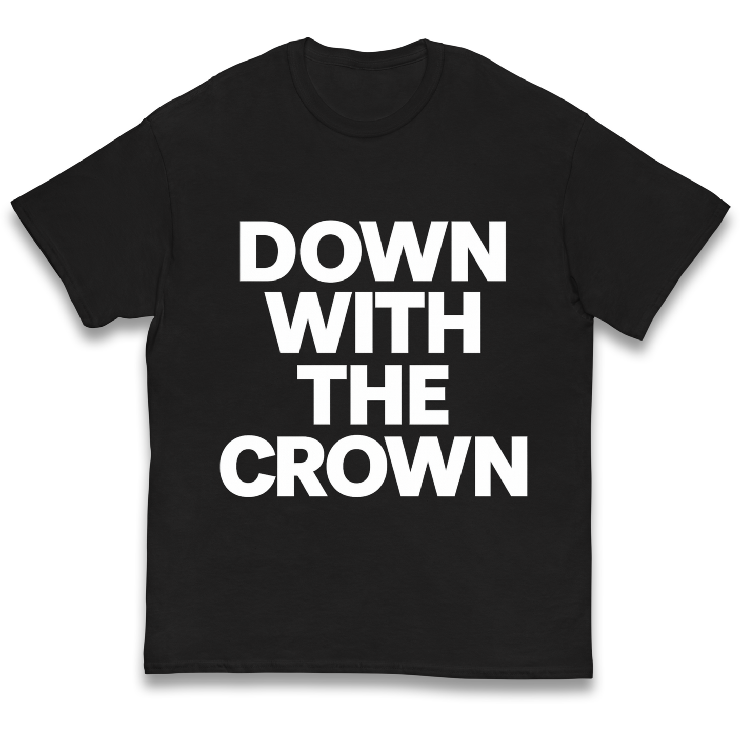 DOWN WITH THE CROWN kids t shirt