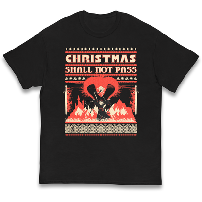 Christmas Shall Not Pass kids t shirt