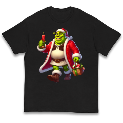 Shrek Santa Candle kids t shirt