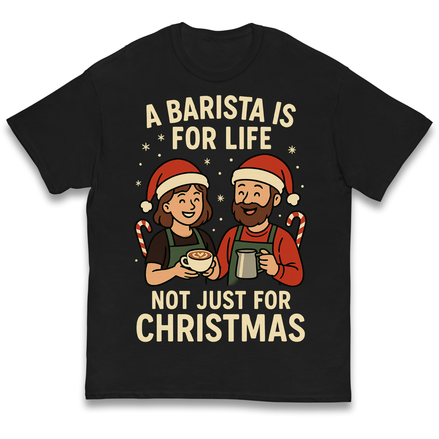 Barista Christmas Kids T Shirt