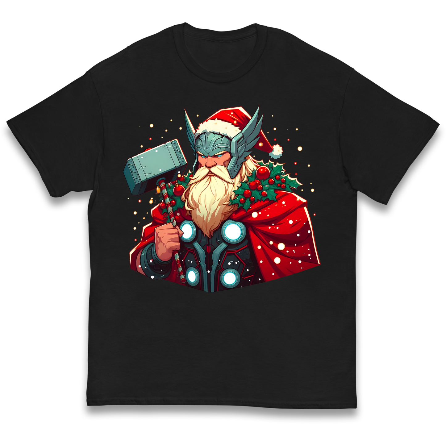 Viking Thor Santa kids t shirt