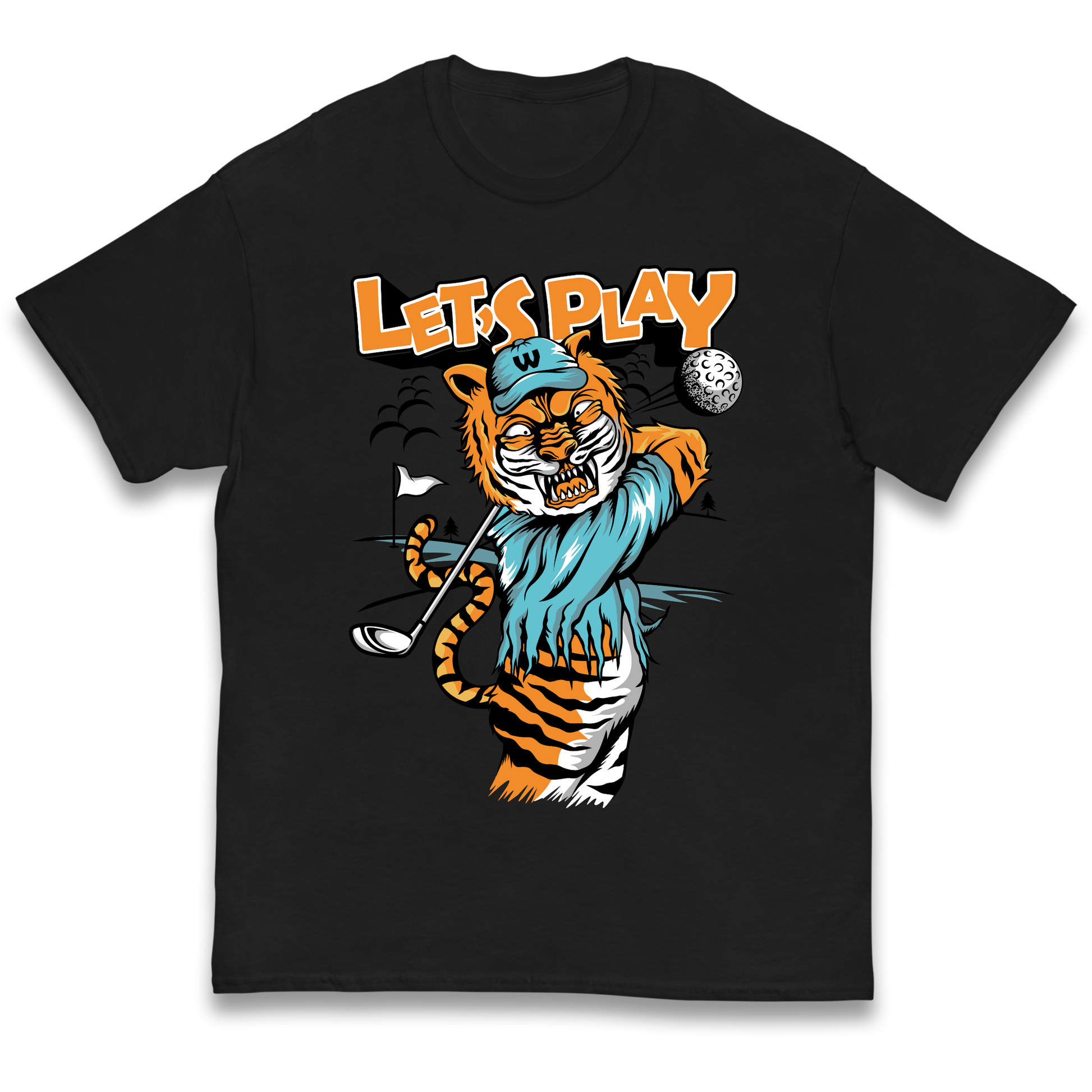 Lets Play Golf Tiger kids t shirt