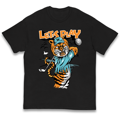Lets Play Golf Tiger kids t shirt