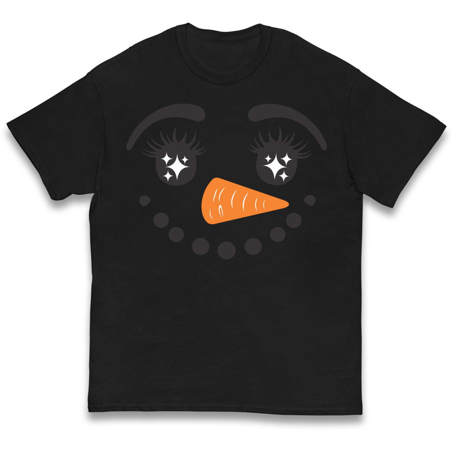 Snowman Face Christmas kids t shirt