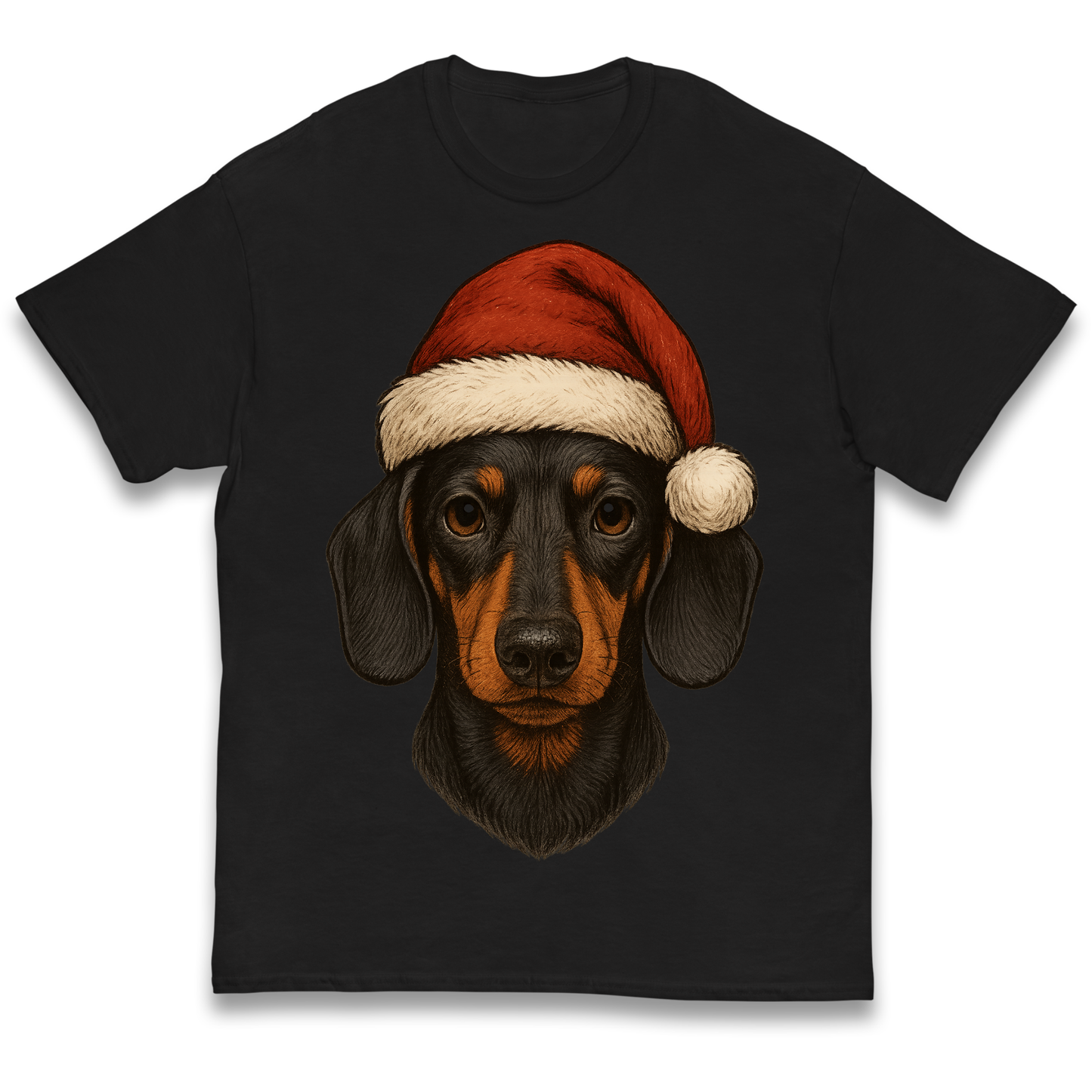 Sausage Dog Christmas Kids T Shirt