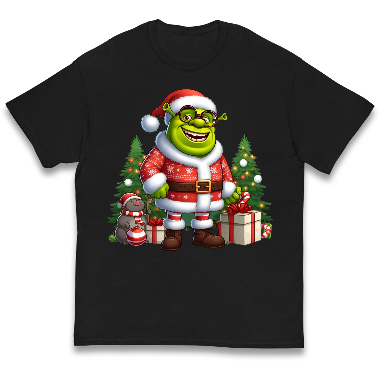 Shrek Santa Claus Presents kids t shirt