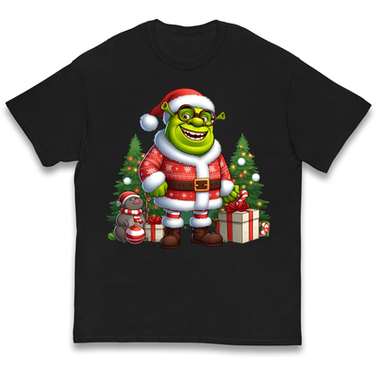 Shrek Santa Claus Presents kids t shirt