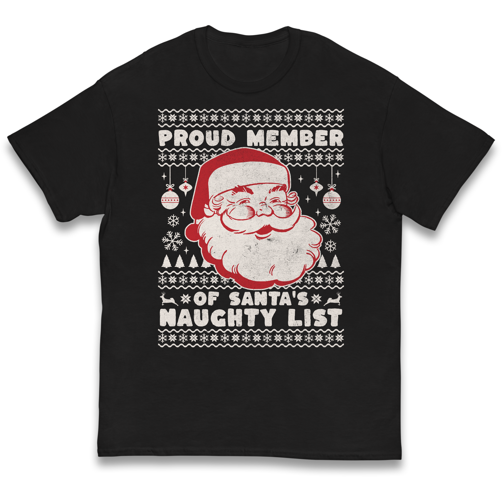 Proud Member Of Santas Naughty List Christmas kids t shirt