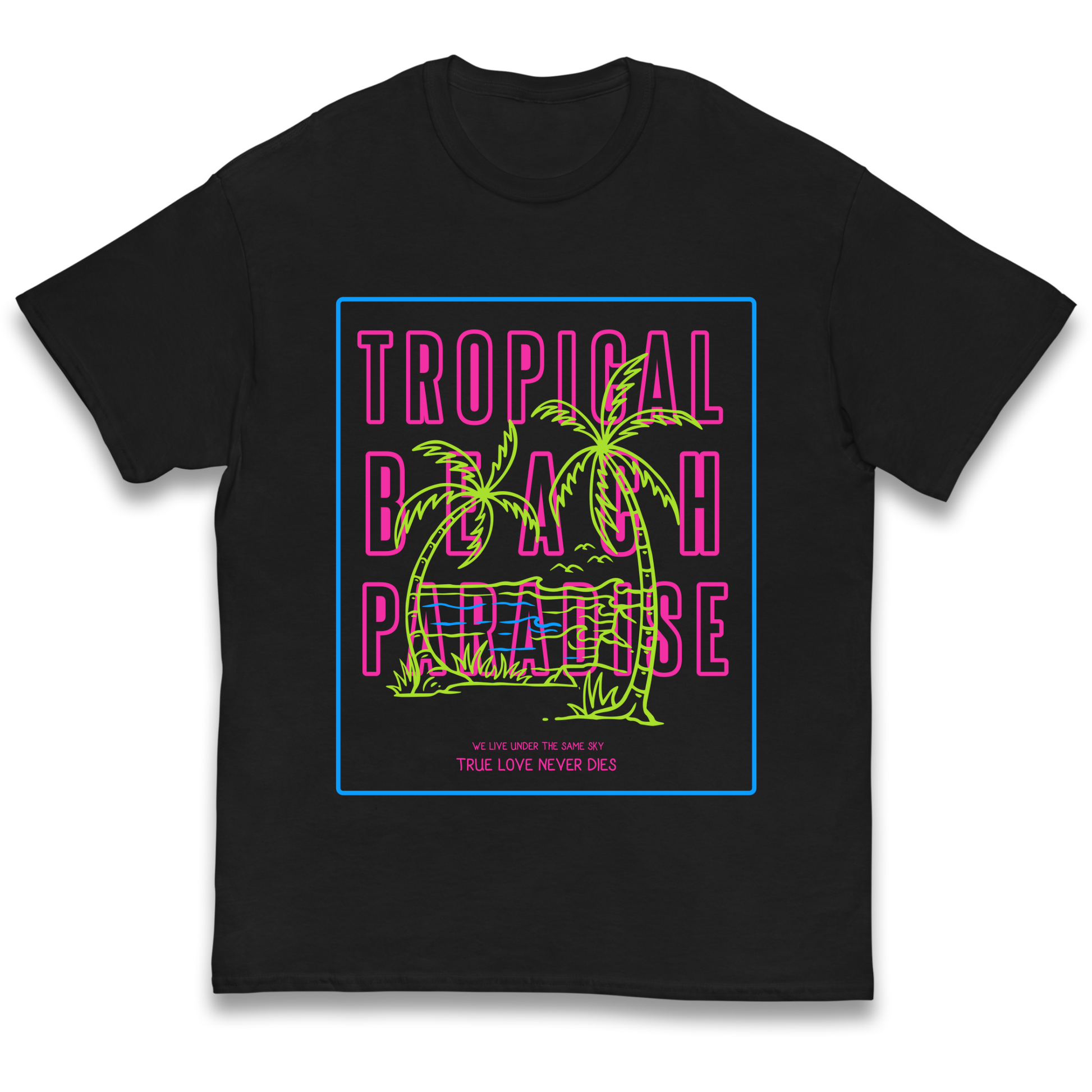 Tropical Beach Paradise kids t shirt
