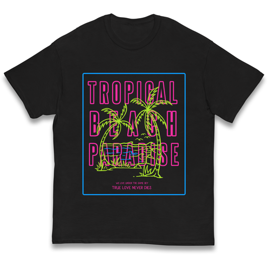 Tropical Beach Paradise kids t shirt
