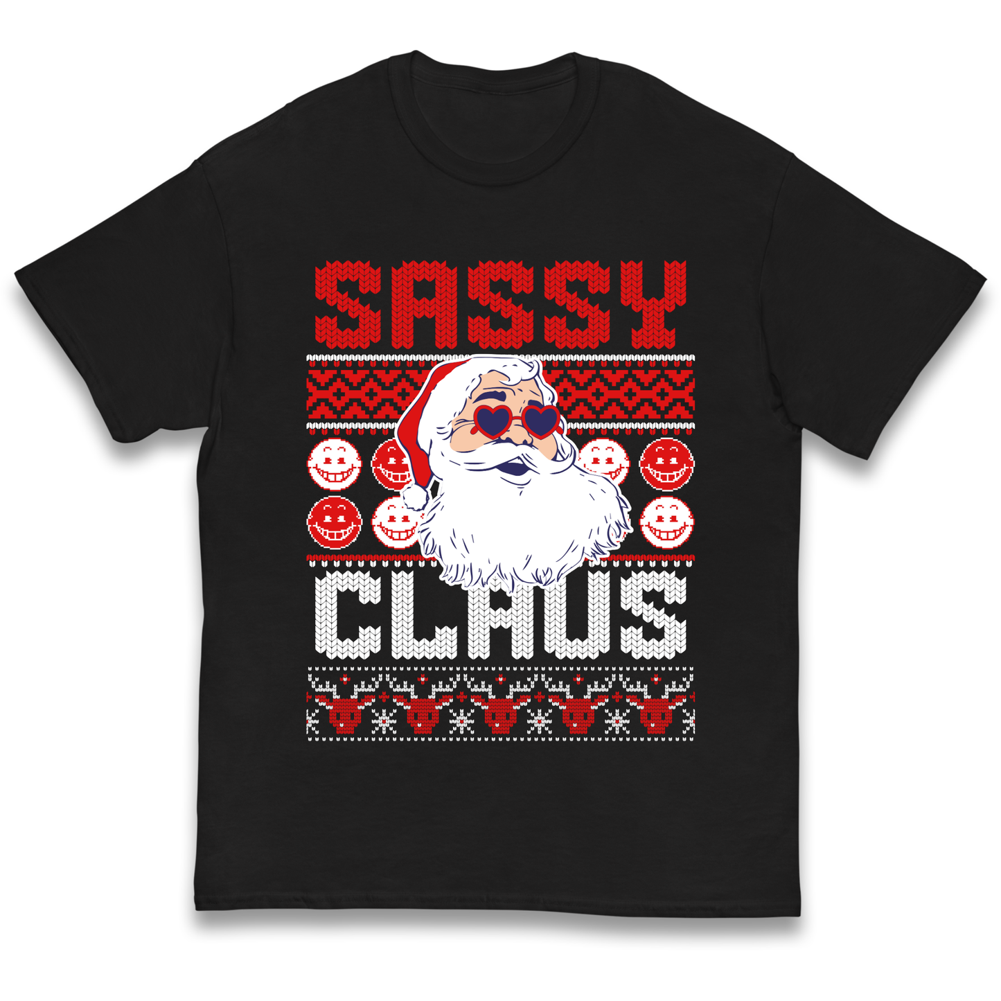 Sassy Claus Santa Christmas kids t shirt