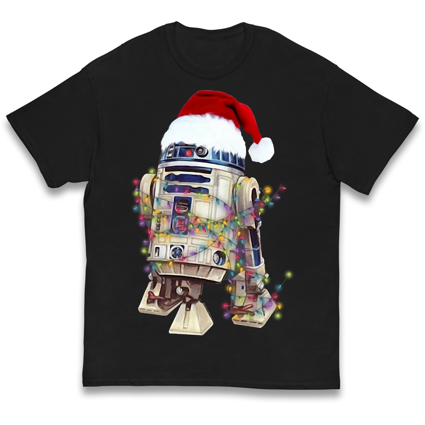 R2D2 Christmas Santa Christmas kids t shirt