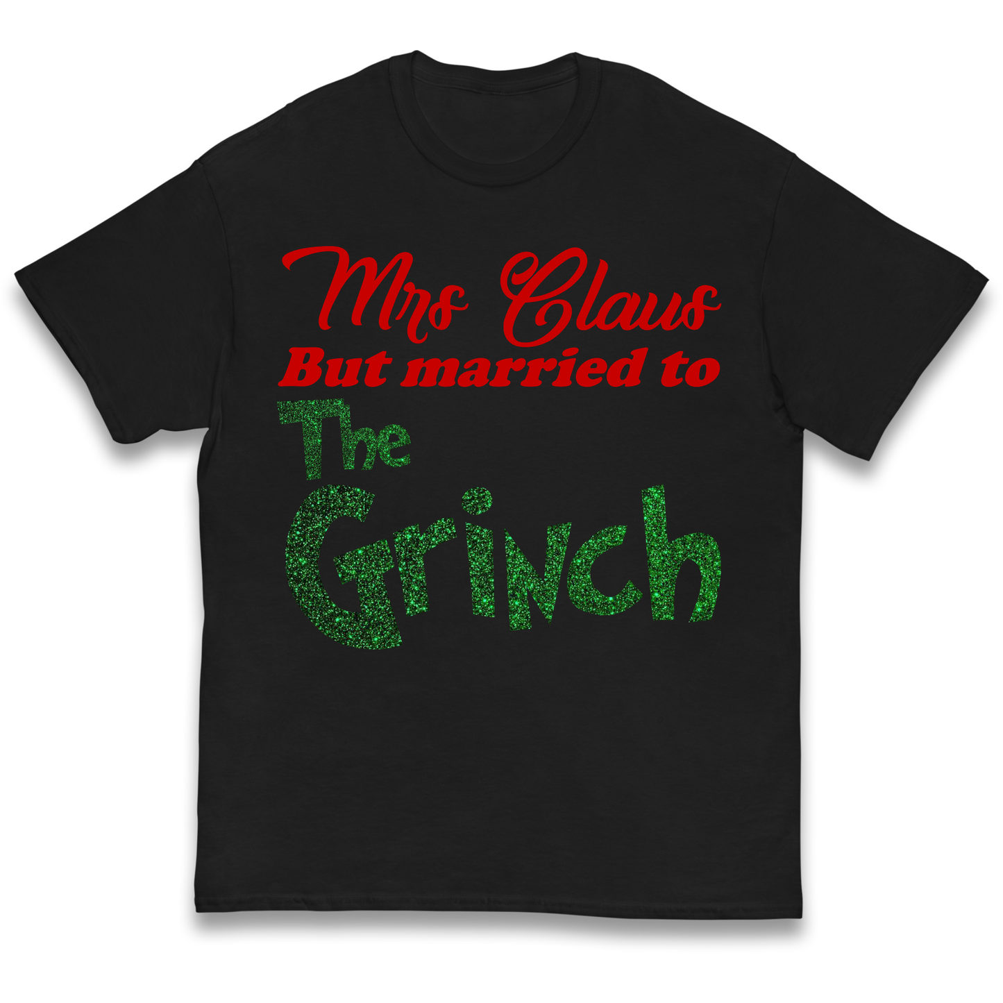 Mrs Claus But Married To The Grinch Christmas kids t shirt