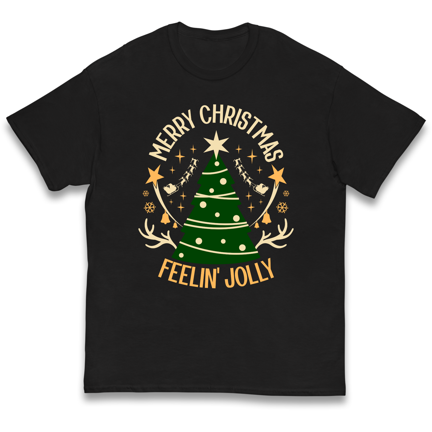 Merry Christmas Feeling Jolly Christmas kids t shirt